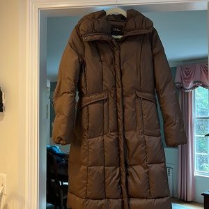 Barely used chocolate brown puffer coat